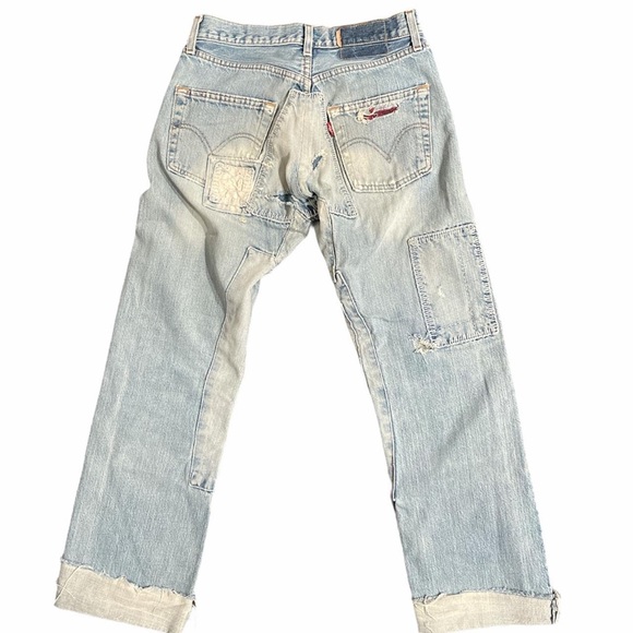 *SOLD* Patched Reworked Levi’s - Picture 3 of 3